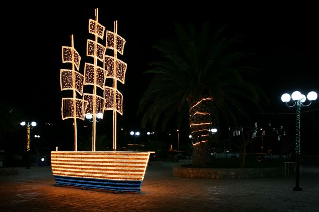 December 25 - Christmas Day - Traditional Greek Christmas boat